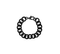 Frank 1967 7FB-0035 - Bracciale Stalen Heren - Gourmet Mat - Zwart - 21,5 cm, 21,5, Lega di acciaio, Nessuna pietra preziosa