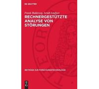 Frank Baldeweg Arndt Lind Rechnergestützte Analyse Von Störun (Copertina rigida)