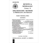 Frank C. Hawthorne Spectroscopic Methods in Mineralogy and Geology (Tascabile)