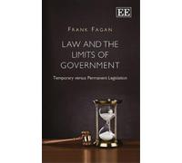 Frank Fagan Law and the Limits of Government (Copertina rigida)