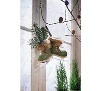 FRANK FLECHTWAREN Decorazione invernale, pattini da ghiaccio, set da 2 pezzi, Natale, periodo invernale