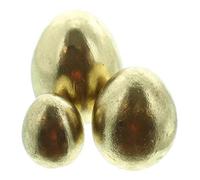 FRANK FLECHTWAREN Uovo di Pasqua Oro IN 3er Set