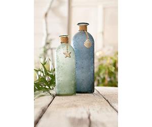 Frank Flechtwaren, Vaso decorativo rema marittimo, set da 2 pezzi