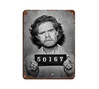 Frank Gallagher Shameless serie TV Poster retrò Poster in metallo Tin Sign Chic Art retrò pittura su ferro Bar persone grotte caffè famiglia garage poster decorazione da parete 30 x 40 cm