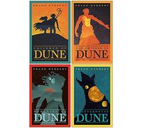 Frank Herbert Dune Series Collection 4 Books Collection Set (Children Of Dune, God Emperor Of Dune, Heretics Of Dune, Chapter House Dune)