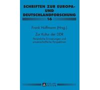 Frank Hoffmann Zur Kultur der DDR (Copertina rigida)
