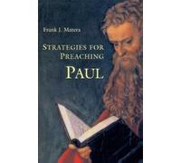 Frank J. Matera Strategies for Preaching Paul (Tascabile)