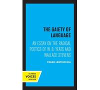 Frank Lentricchia The Gaiety of Language (Tascabile) Perspectives in Criticism