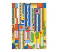 Frank Lloyd Wright Saguaro Cactus and Forms Handmade Embroidered Journal