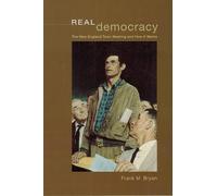 Frank M. Bryan Real Democracy (Tascabile)