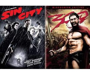 Frank Miller's Visually Stunning Modern Classics: Sin City & 300 DVD Bundle