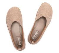 Frank Mully Ballerine da donna, estive, comode, antiscivolo, larghe scarpe da donna, cachi, 38 EU