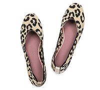 Frank Mully Ballerine Piatte Slip-on in Maglia da Donna - Décolleté con Punta Rotonda, Giallo, 38.5 EU