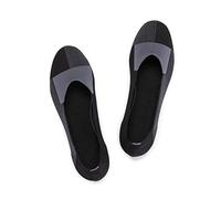 Frank Mully Ballerine Piatte Slip-on in Maglia da Donna - Décolleté con Punta Rotonda, Grigio, 38.5 EU