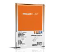 Frank Ocean Channel Orange - Stampa su tela con stampa a olio, impermeabile e antimacchia, adatta a qualsiasi stile decorativo di camera da letto, soggiorno, ufficio, stile cornice, 50 x 75 cm