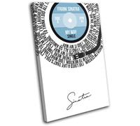 Frank Sinatra My Way Record Lyrics Vinyl Song Canvas Wall Art Picture Print