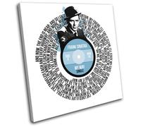 Frank Sinatra My Way Record Song Lyrics Vinyl Canvas Wall Art Picture Print