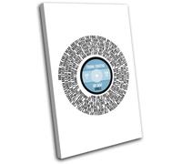 Frank Sinatra My Way Record Vinyl Lyrics Song Canvas Wall Art Picture Print