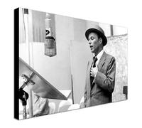 Frank Sinatra Quadro Stampa su Tela con Telaio in Legno