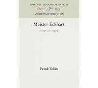 Frank Tobin Meister Eckhart (Copertina rigida) Anniversary Collection