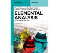 Frank Vanhaecke José Luis Todolí Gerhard Schlemmer M Elemental Analy (Tascabile)
