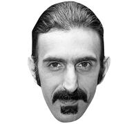 Frank Zappa (BW) Maschere di persone famose, facce di cartone