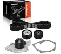 Frankberg 1x Set di cinghie di trasmissione Con Pompa acqua Benzina Compatibile con Avantime DE0 Clio III BR0/1 CR0/1 Duster HS Laguna Coupe DT0/1 Laguna II BG0/1 Laguna III BT0/1