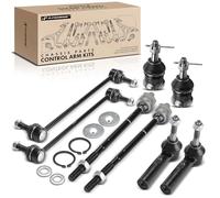 Frankberg 2 barre di accoppiamento + 4 teste del tirante + 2 giunti di supporto anteriori, compatibili con Voyager IV RG RS Caravan RG Replace # K7258, ES3537