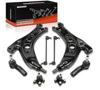 Frankberg 2 bracci trasversali + 2 teste del tirante + 2 aste di accoppiamento anteriori compatibili con Fabia I 6Y2 1.0L-2.0L 1999-2008 Polo 9A 9N 1.2L-1.9L 2001-2009 Replace# 6Q0411315J