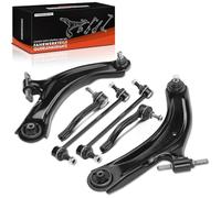 Frankberg 2 bracci trasversali, 2 teste del tirante, 2 barre di accoppiamento per asse anteriore, compatibili con Qashqai +2 I J10 JJ10E NJ10 1.5L-2.0L 2007-2013 Koleos I HY 2.0L 2.5L 2008-2023