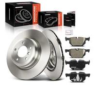 Frankberg 2 dischi freno + 4 pastiglie dei freni compatibili con serie 3 E90 325-335 Cabriolet E93 325-335 Coupe E92 325-335 Serie 3 Touring E91 325-335 Replace# 34216769105