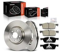 Frankberg 2 dischi freno + 4 pastiglie freno anteriori compatibili con Discovery Sport L550 2.0L 2.2L 2014-2024 Evoque L538 2.0L 2.2L 2011-2019 Replace# LR059122