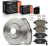 Frankberg 2 dischi freno + 4 pastiglie freno asse anteriore con lubrificante per freni compatibile con Mito 955 2008-2018 Fiorino MPV 225 2007-2024 169 2004-2013 Replace# 46401356