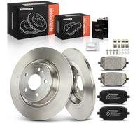 Frankberg 2 dischi freno + 4 pastiglie freno asse posteriore compatibili con EQA H243 250-350 2021-2024 GLA H247 180-250 35 45 2020-2024 GLB X247 180-250 2019-2024 RePlace# 0 004207600