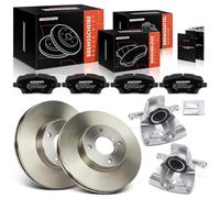 Frankberg 2 pinze freno + 2 dischi freno + 4 pastiglie anteriori Ø 278 mm compatibili con B-Max JK B-Max Van JK Fiesta VI Van Fiesta VI CB1 CCN Replace# 1858142