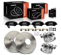Frankberg 2 pinze freno + 2 dischi freno + 4 pastiglie anteriori Ø 280 mm compatibili con Ducato Kasten 250 Ducato Bus 250 Jumper Bus Ducato Pitsche/telaio Replace# 51740246