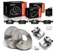 Frankberg 2 pinze freno + 2 dischi freno + 4 pastiglie freno anteriore Ø 286 mm compatibile con 3 Compact E46 Touring E46 serie 3 E46 serie 3 Cabriolet E46 Z3 Replace# 3411162282