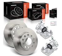 Frankberg 2 pinze freno + 2 dischi freno posteriori Ø 253 mm compatibile con C.a.d.d.y III MPV 2CB 2CJ 2KB 2KJ C.a.d.d.y III Kasten/MPV 2CA 2CH Replace# 529521,1K0615601AB