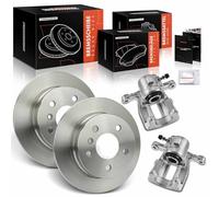 Frankberg 2 pinze freno + 2 dischi freno posteriori Ø 258 mm, compatibili con classe A W169 Classe B W245 Replace# 1694200783,344056