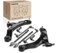 Frankberg 2 x bracci trasversali e giunto di supporto + 2 x barre di accoppiamento + 4 x teste del tirante anteriori, compatibili con Elantra XD Elantra berlina XD Replace# K620520, K620519