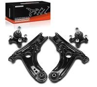 Frankberg 2x Articolazione di supporto + 2x Braccio di controllo Compatibile con L.u.p.o 6E1 6X1 Polo 6N2 Arosa 6H1 Polo Variante 6V5 Replace# 6X0407151A