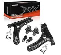 Frankberg 2x Asta di accoppiamento + 2x Articolazione di supporto + 2x Sotto Braccio di controllo Anteriore Compatibile con Cordoba 6K1 6K2 Ibiza II 6K1 Golf II 19E 1G1 J.e.t.t.a II 191407151B