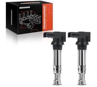 Frankberg 2x Bobine di accensione Benzina Compatibile con Golf IV 1J1 1.4L Golf VI 5K1 1.4L Golf V 1K1 1.4L Polo 6C1 6R1 1.4L Polo 6C1 6R1 1.2L Replace# 36905715