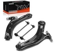 Frankberg 2x Braccio di controllo + 2x Asta di accoppiamento Anteriore sinistra destra Compatibile con Qashqai +2 I J10 NJ10 X-Trail T31 Kol I HY Replace# 54500BB00A