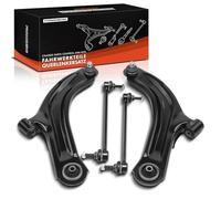 Frankberg 2x Braccio di controllo + 2x Asta di accoppiamento Compatibile con Clio III BR0/1 CR0/1 Clio III Grandtour KR0/1 Replace# 54618-AX600