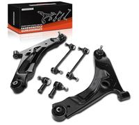 Frankberg 2x Braccio di controllo + 2x Testa del Tirante + 2x Asta di accoppiamento Compatibile con i10 PA 1.1 1.2 1.1 CRDi 1.1 LPG 1.0 2007-2013 Replace# 56820-0X010,545000X000