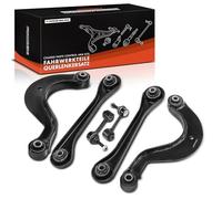 Frankberg 2x Braccio longitudinale + 2x Braccio di controllo + 2x Asta di accoppiamento Compatibile con Golf VI 5K1 Golf V 1K1 Yeti 5L Golf V Variante 1K5 T.i.g.u.a.n 5N Replace# 1K0501530C