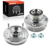 Frankberg 2x Cuscinetti ruota Set di cuscinetti ruota Anteriore sinistra destra Ruota flangiata diametro 137 Con Anello magnetico ABS Compatibile con Colt CZC Cabriolet RG Forfour 454 MN102067