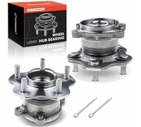 Frankberg 2x Cuscinetti ruota Set di cuscinetti ruota Posteriore sinistra destra Ruota flangiata diametro 148 Compatibile con Qashqai +2 I J10 JJ10E NJ10 X-Trail T32 T32R T32RR 43202JG200 512373