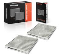 Frankberg 2x Filtro aria abitacolo Filtro antipolline Con Carbone attivo Compatibile con E15 T25 E12 Verso E12 R1 ZER,ZZE12 Replace# 08974-00850